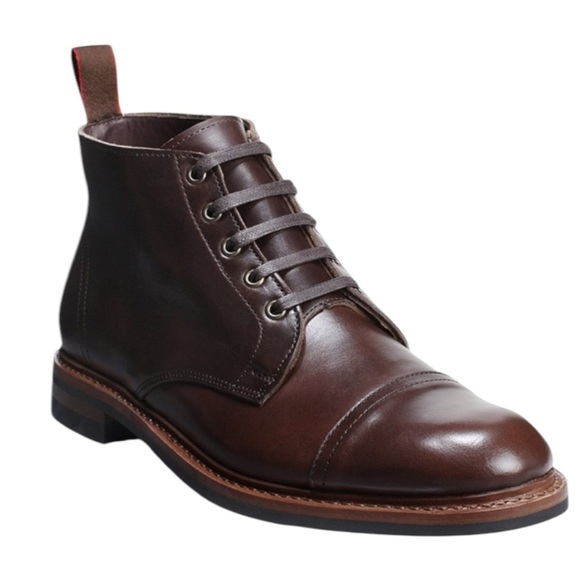 Allen Edmonds Patton Weatherproof Cap-Toe Boot Brown Lace-Up Men’s 8EEE (Wide) - Picture 1 of 16